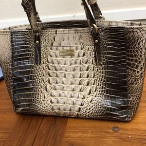 Brahmin brown and gold bag